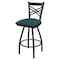 Holland Bar Stool Co 30" Swivel Bar Stool, Pewter Finish, Graph Tidal Seat X820 - alternate 1